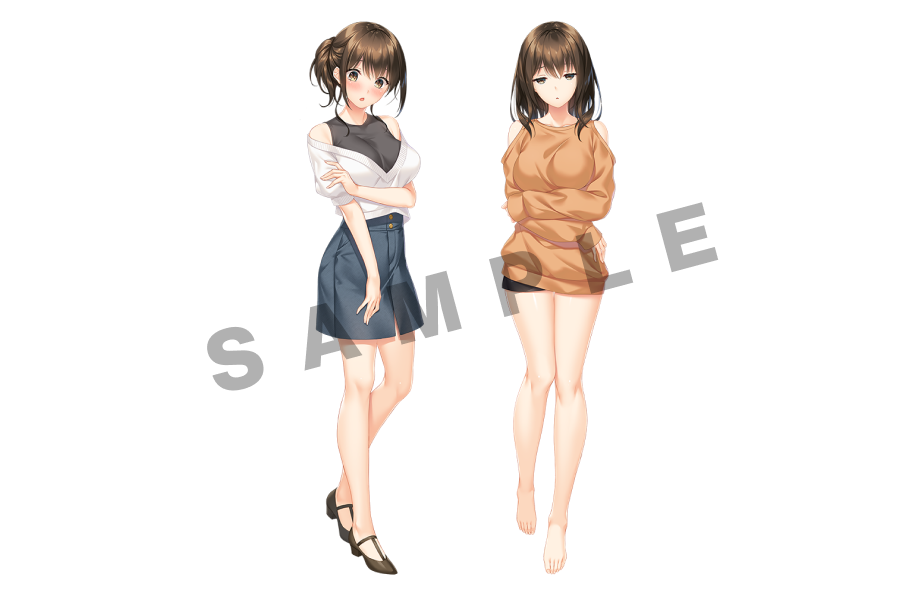 SNS風クリアカード2種（雪）